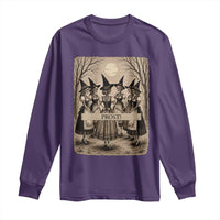 Skeleton Witches Coven Oktoberfest Long Sleeve Shirt German Dirndl Spooky Beer Festival Gift