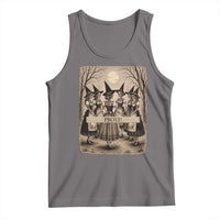 Skeleton Witches Coven Oktoberfest Tank Top German Dirndl Spooky Beer Festival Gift