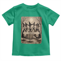 Skeleton Witches Coven Oktoberfest Toddler T Shirt German Dirndl Spooky Beer Festival Gift
