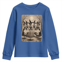 Skeleton Witches Coven Oktoberfest Youth Sweatshirt German Dirndl Spooky Beer Festival Gift