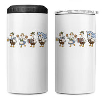 Silly Goose Oktoberfest 4 in 1 Can Cooler Tumbler Cute Bavarian Beer Festival Animal Humor