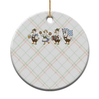 Silly Goose Oktoberfest Ceramic Ornament Cute Bavarian Beer Festival Animal Humor