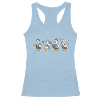 Silly Goose Oktoberfest Racerback Tank Top Cute Bavarian Beer Festival Animal Humor