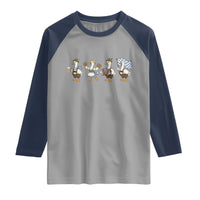 Silly Goose Oktoberfest Raglan Shirt Cute Bavarian Beer Festival Animal Humor