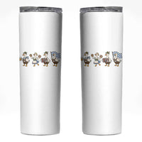Silly Goose Oktoberfest Skinny Tumbler Cute Bavarian Beer Festival Animal Humor