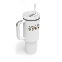 Silly Goose Oktoberfest Tumbler With Handle Cute Bavarian Beer Festival Animal Humor