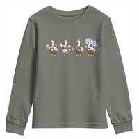Silly Goose Oktoberfest Youth Sweatshirt Cute Bavarian Beer Festival Animal Humor