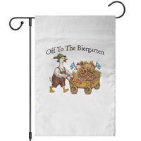 Funny Goose German Beer Festival Garden Flag Off To The Biergarten