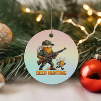 Beer Hunting Season Open Ceramic Ornament Beer Hunter Brew Lover Humor