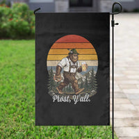 Prost Yall Bigfoot Garden Flag Vintage Oktoberfest Beer Lover Sasquatch Gift
