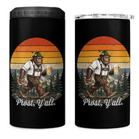Prost Yall Bigfoot 4 in 1 Can Cooler Tumbler Vintage Oktoberfest Beer Lover Sasquatch Gift
