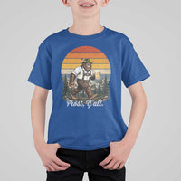 Prost Yall Bigfoot T Shirt For Kid Vintage Oktoberfest Beer Lover Sasquatch Gift