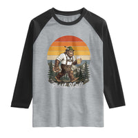 Prost Yall Bigfoot Raglan Shirt Vintage Oktoberfest Beer Lover Sasquatch Gift