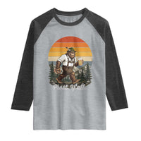 Prost Yall Bigfoot Raglan Shirt Vintage Oktoberfest Beer Lover Sasquatch Gift