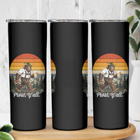 Prost Yall Bigfoot Skinny Tumbler Vintage Oktoberfest Beer Lover Sasquatch Gift