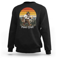 Prost Yall Bigfoot Sweatshirt Vintage Oktoberfest Beer Lover Sasquatch Gift