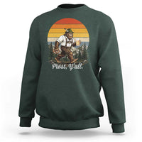 Prost Yall Bigfoot Sweatshirt Vintage Oktoberfest Beer Lover Sasquatch Gift