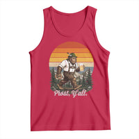 Prost Yall Bigfoot Tank Top Vintage Oktoberfest Beer Lover Sasquatch Gift
