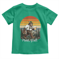 Prost Yall Bigfoot Toddler T Shirt Vintage Oktoberfest Beer Lover Sasquatch Gift