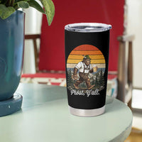 Prost Yall Bigfoot Tumbler Cup Vintage Oktoberfest Beer Lover Sasquatch Gift