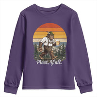 Prost Yall Bigfoot Youth Sweatshirt Vintage Oktoberfest Beer Lover Sasquatch Gift