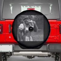 Bigfoot Oktoberfest Spare Tire Cover Vintage Dirndl German Beer Festival Humor