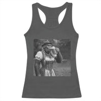 Bigfoot Oktoberfest Racerback Tank Top Vintage Dirndl German Beer Festival Humor