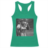 Bigfoot Oktoberfest Racerback Tank Top Vintage Dirndl German Beer Festival Humor