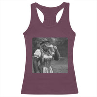 Bigfoot Oktoberfest Racerback Tank Top Vintage Dirndl German Beer Festival Humor