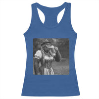Bigfoot Oktoberfest Racerback Tank Top Vintage Dirndl German Beer Festival Humor