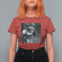 Bigfoot Oktoberfest T Shirt For Women Vintage Dirndl German Beer Festival Humor