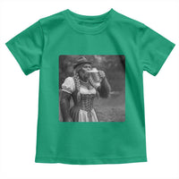 Bigfoot Oktoberfest Toddler T Shirt Vintage Dirndl German Beer Festival Humor