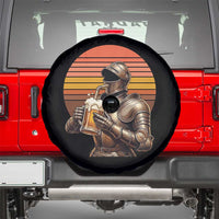 Funny Medieval Renaissance Drinker Spare Tire Cover Vintage Knight In Armor Beer Lover