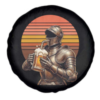Funny Medieval Renaissance Drinker Spare Tire Cover Vintage Knight In Armor Beer Lover