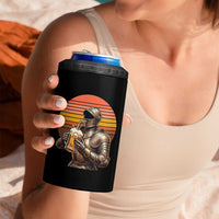 Funny Medieval Renaissance Drinker 4 in 1 Can Cooler Tumbler Vintage Knight In Armor Beer Lover