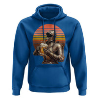 Funny Medieval Renaissance Drinker Hoodie Vintage Knight In Armor Beer Lover