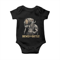 Vintage Viking Beer Drinker Warrior Gift Baby Onesie Brewed For Battle