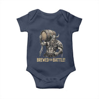 Vintage Viking Beer Drinker Warrior Gift Baby Onesie Brewed For Battle
