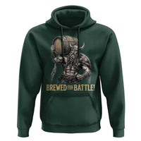 Vintage Viking Beer Drinker Warrior Gift Hoodie Brewed For Battle