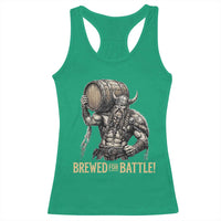 Vintage Viking Beer Drinker Warrior Gift Racerback Tank Top Brewed For Battle