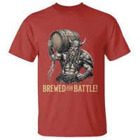 Vintage Viking Beer Drinker Warrior Gift T Shirt Brewed For Battle