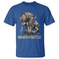 Vintage Viking Beer Drinker Warrior Gift T Shirt Brewed For Battle
