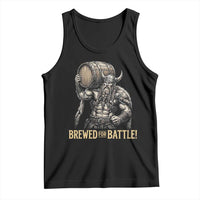 Vintage Viking Beer Drinker Warrior Gift Tank Top Brewed For Battle
