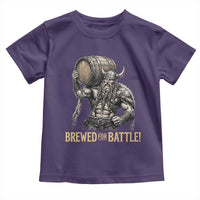 Vintage Viking Beer Drinker Warrior Gift Toddler T Shirt Brewed For Battle