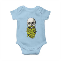Vintage Craft Brewer Beer Lover Gift Baby Onesie Beer Hops Beard Skull