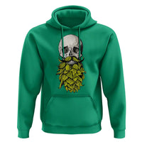 Vintage Craft Brewer Beer Lover Gift Hoodie Beer Hops Beard Skull