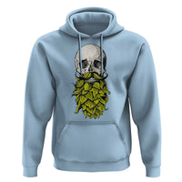 Vintage Craft Brewer Beer Lover Gift Hoodie Beer Hops Beard Skull