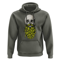 Vintage Craft Brewer Beer Lover Gift Hoodie Beer Hops Beard Skull
