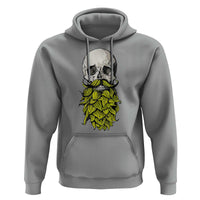 Vintage Craft Brewer Beer Lover Gift Hoodie Beer Hops Beard Skull