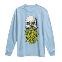 Vintage Craft Brewer Beer Lover Gift Long Sleeve Shirt Beer Hops Beard Skull